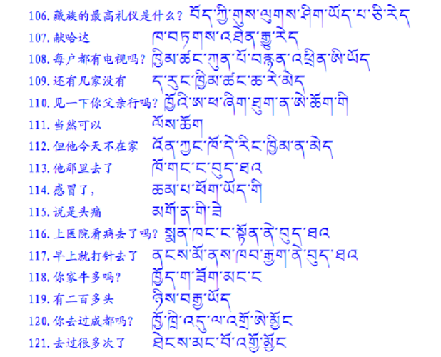 汉语句类和藏语句类相同
